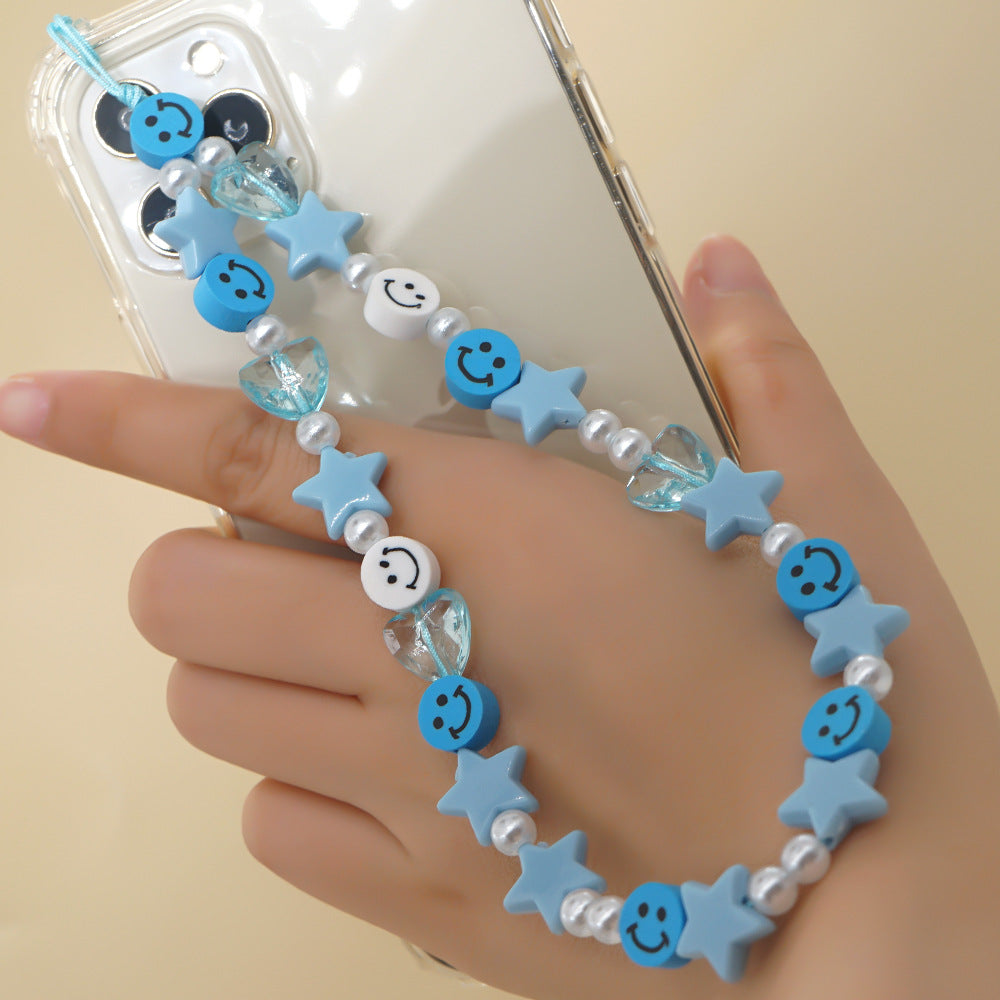 Factory direct supply handmade beaded mobile phone lanyard, Bluetooth speaker lanyard, flashlight, fan, selfie stick, U-disk sling