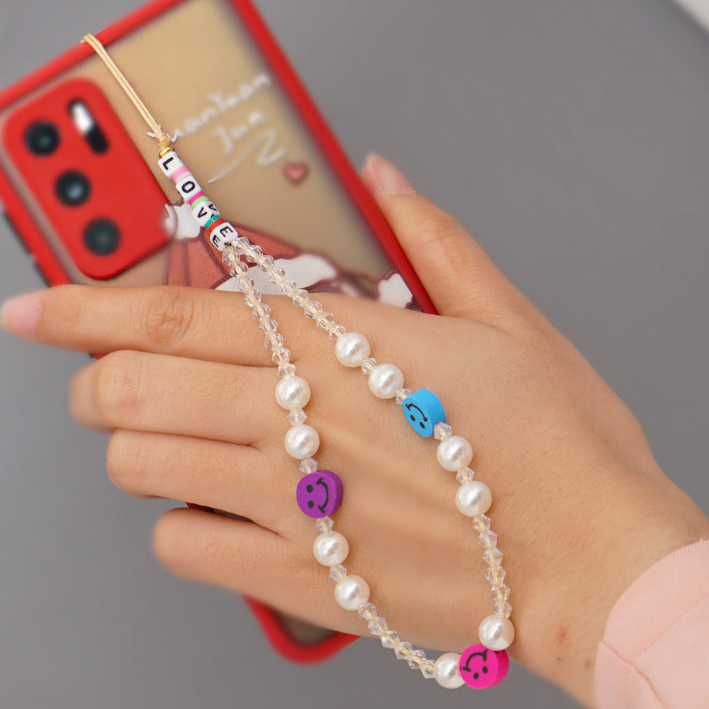 Factory direct supply handmade beaded mobile phone lanyard, Bluetooth speaker lanyard, flashlight, fan, selfie stick, U-disk sling