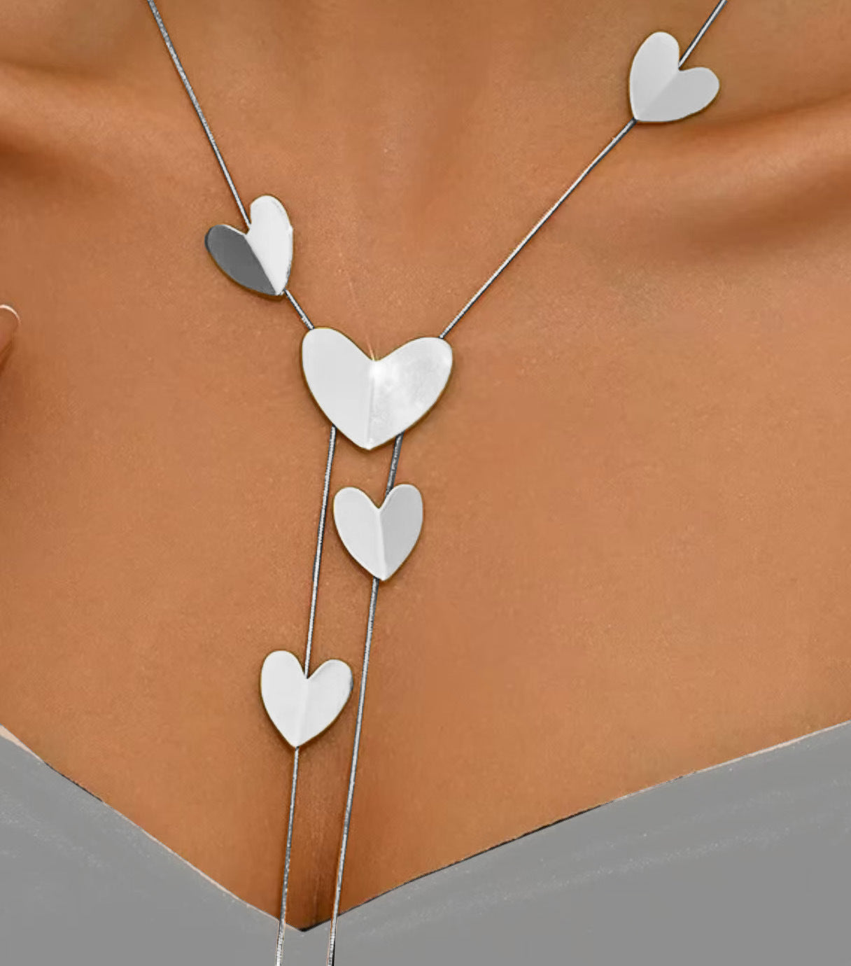 European and American Cross-border All-match Women's Long Necklace Trendy Temperament Jewelry Round Pieces Hollow Geometric Chain Necklace