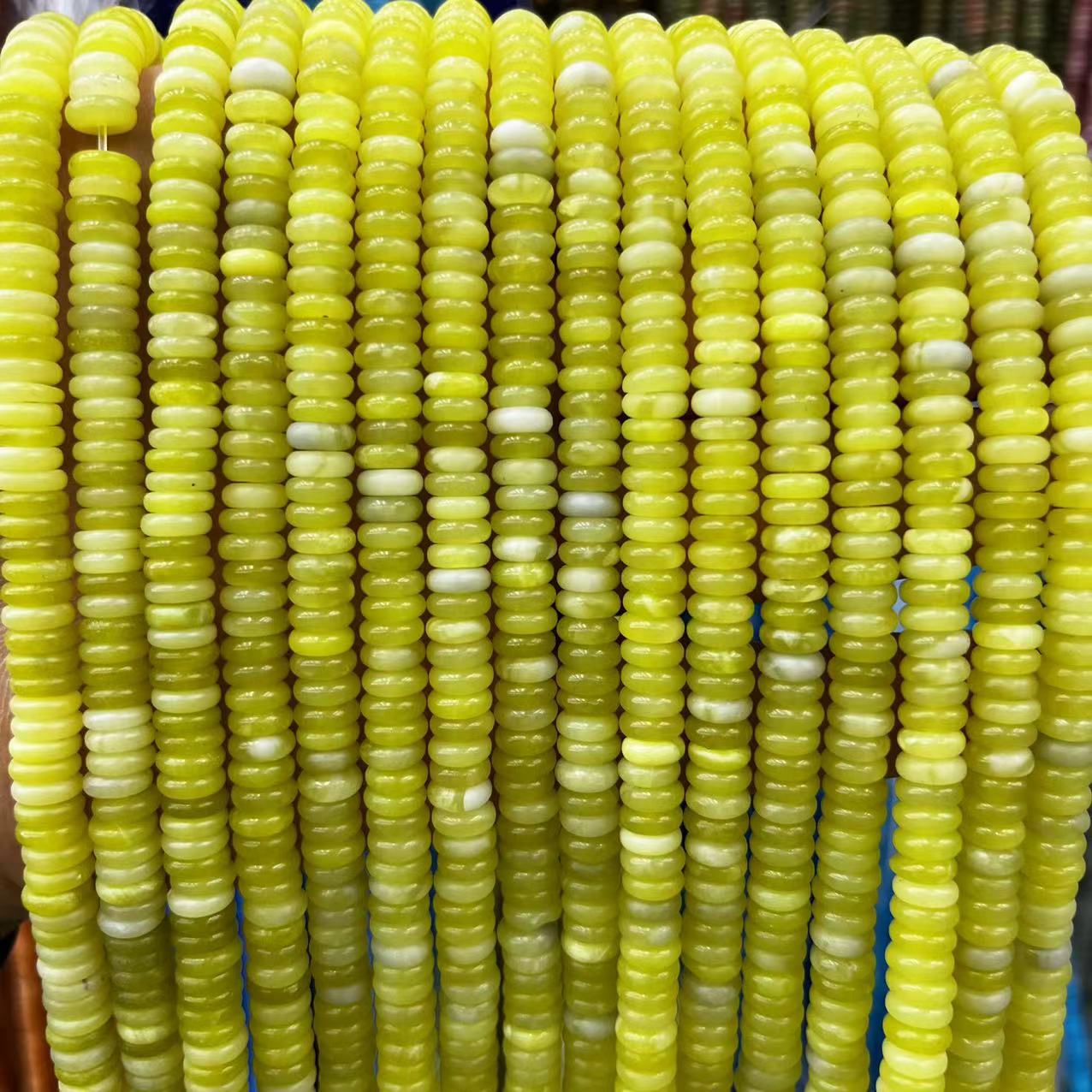 2×6 Natural Stone Colorfuled Crystal Abacus Beads Spacer Beads Beads Cross-Border Hot-Selling Jewelry DIY Bracelet Necklace