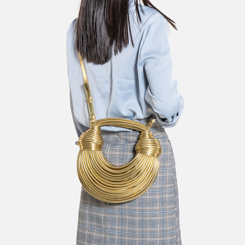 Borsa Intrecciata Noodle Bag Moda Estiva - Donna