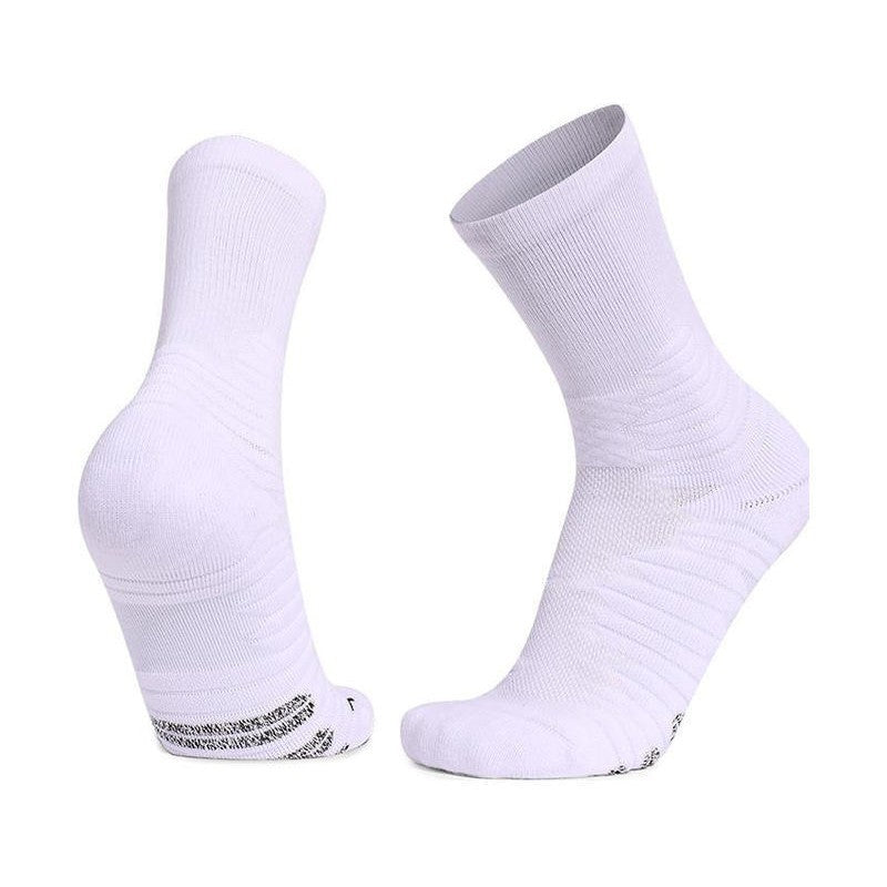 Adult Shock Absorption Non-slip Odor Deodorant Sports Socks Thickened Towel Bottom Mid-tube Socks Men's Sweat Absorbing Breathable Elite Basketball Socks