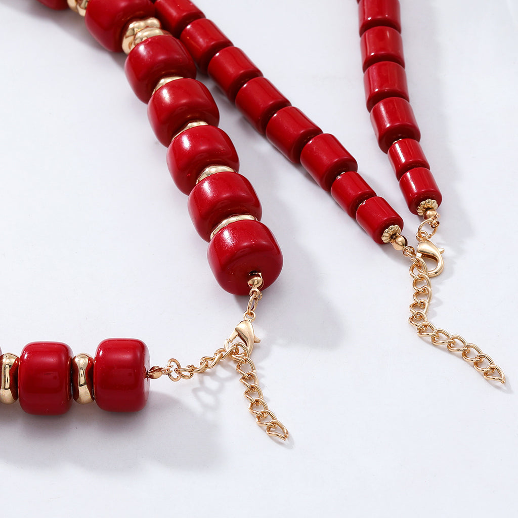ZA European and American personality exaggerated acrylic irregular branch branch multi-layer necklace summer beach wind cross-border supply
