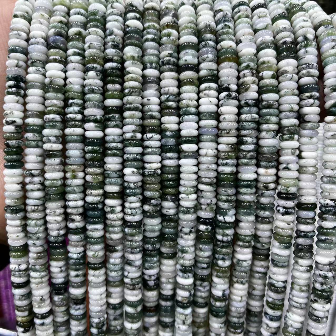 2×6 Natural Stone Colorfuled Crystal Abacus Beads Spacer Beads Beads Cross-Border Hot-Selling Jewelry DIY Bracelet Necklace