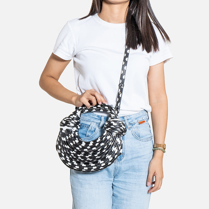 Borsa Intrecciata Noodle Bag Moda Estiva - Donna