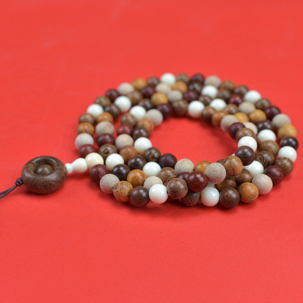 Natural multi-treasure sandalwood multi-circle bracelets 108 beads beads live supply manufacturers wholesale boutique Wen play chain