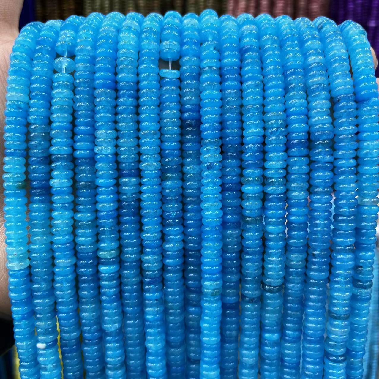 2×6 Natural Stone Colorfuled Crystal Abacus Beads Spacer Beads Beads Cross-Border Hot-Selling Jewelry DIY Bracelet Necklace