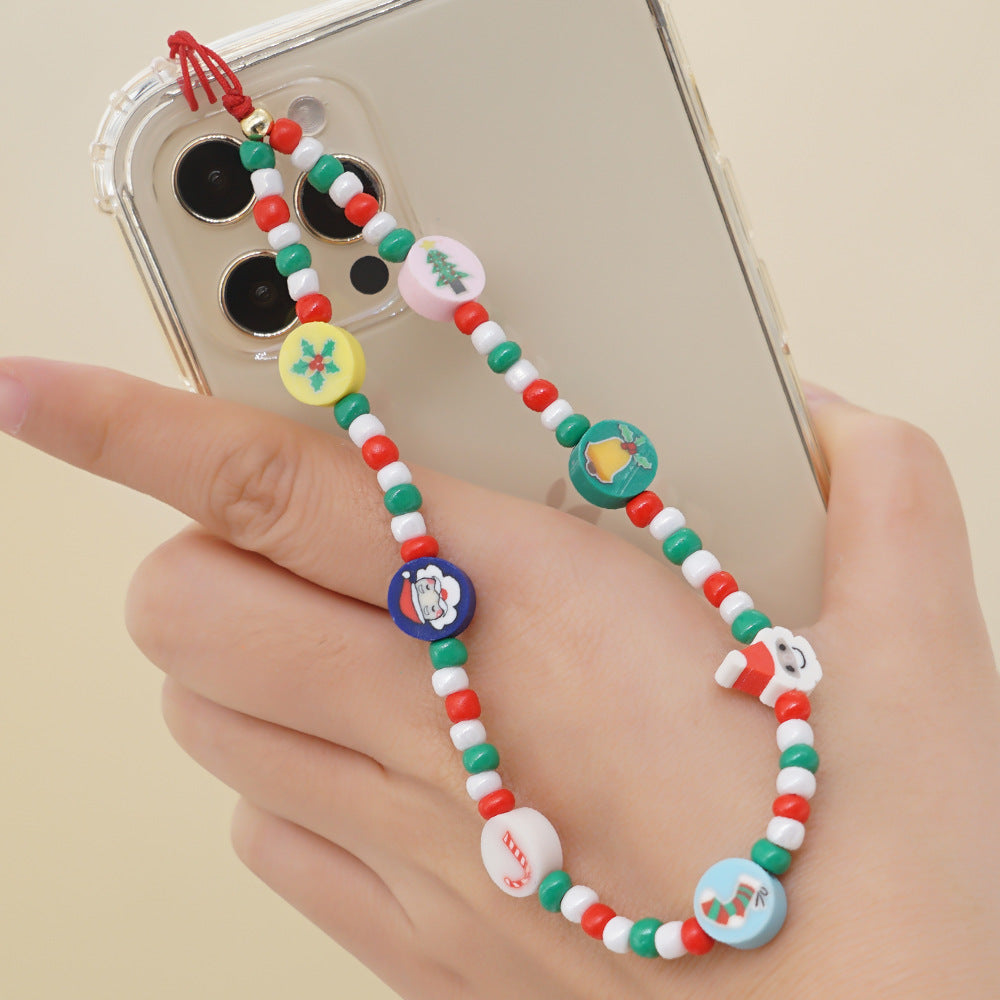 Factory direct supply handmade beaded mobile phone lanyard, Bluetooth speaker lanyard, flashlight, fan, selfie stick, U-disk sling
