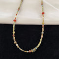 Retro New Chinoiserie Natural Stone Beaded Necklace 2025 New Fashion High-End Niche Accessible Luxury Clavicle Chain Accessories