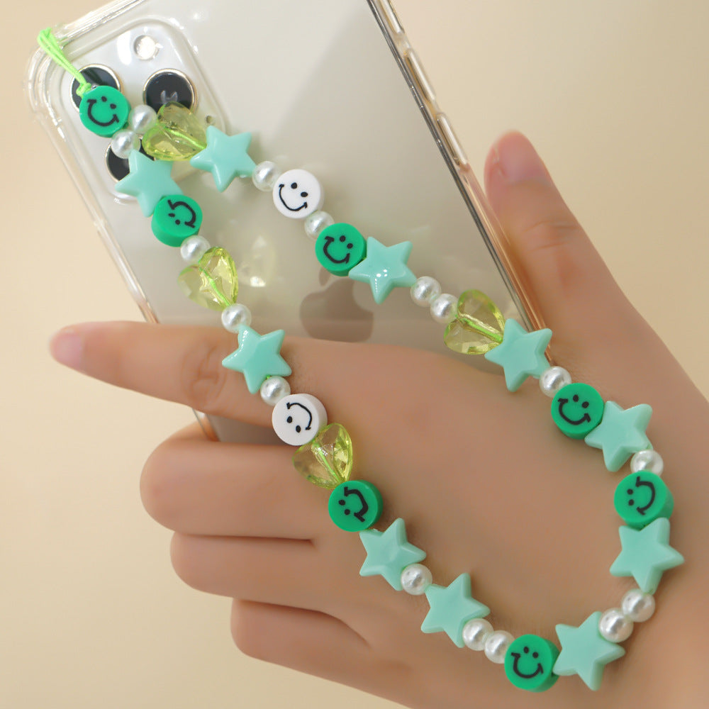 Factory direct supply handmade beaded mobile phone lanyard, Bluetooth speaker lanyard, flashlight, fan, selfie stick, U-disk sling