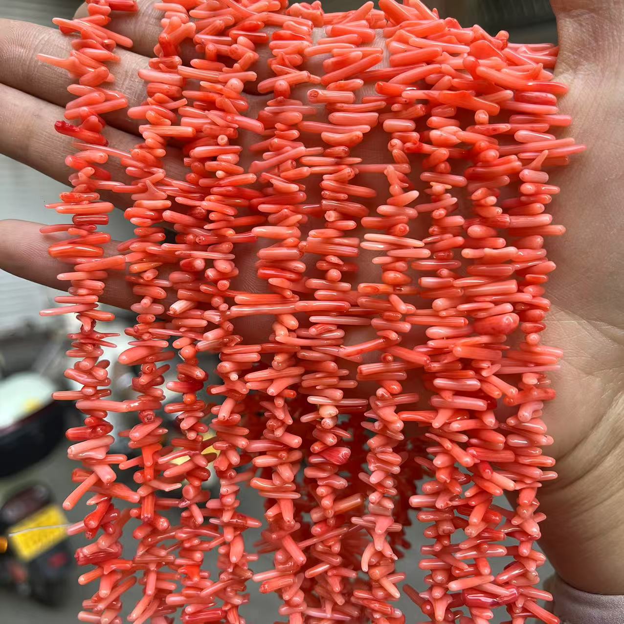 Sea Bamboo Coral, Asymmetrical Coral Fine Seedlings, Thin Branches, DIY Bracelets, Accessories, Semi-finished Accessories, Loose Beads Wholesale