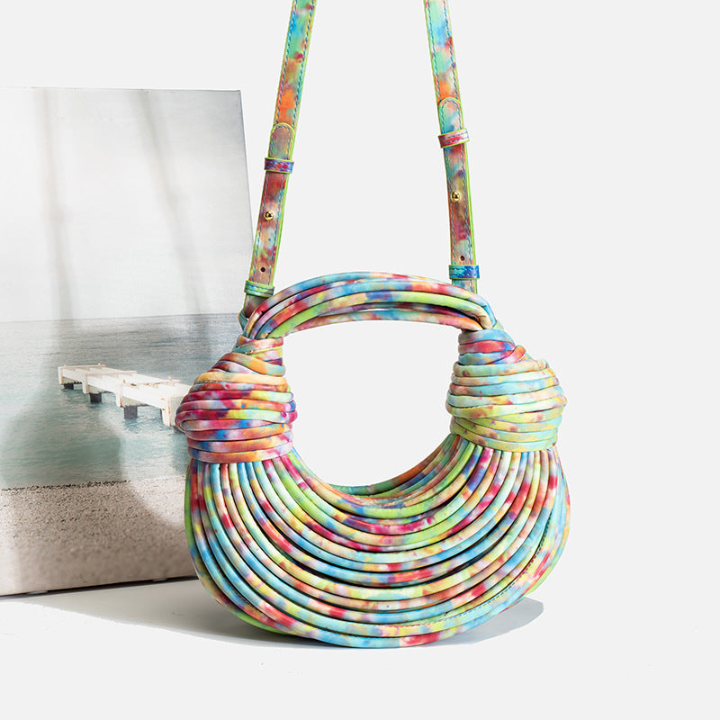 Women's Summer 2026 New Fashion Niche Creative Trendy Handbag Woven Bag Noodle Bag