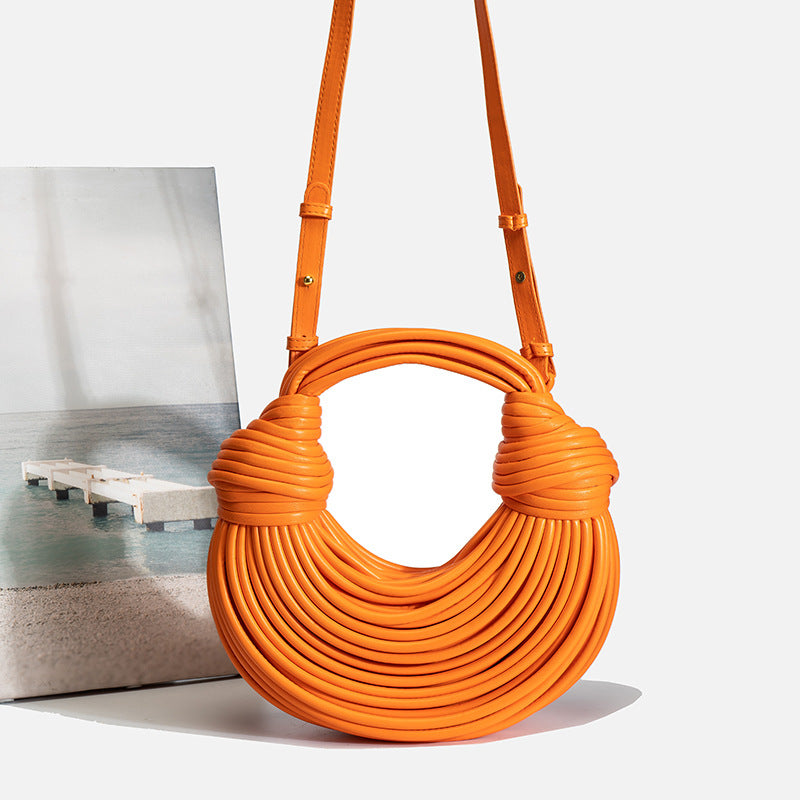 Women's Summer 2026 New Fashion Niche Creative Trendy Handbag Woven Bag Noodle Bag