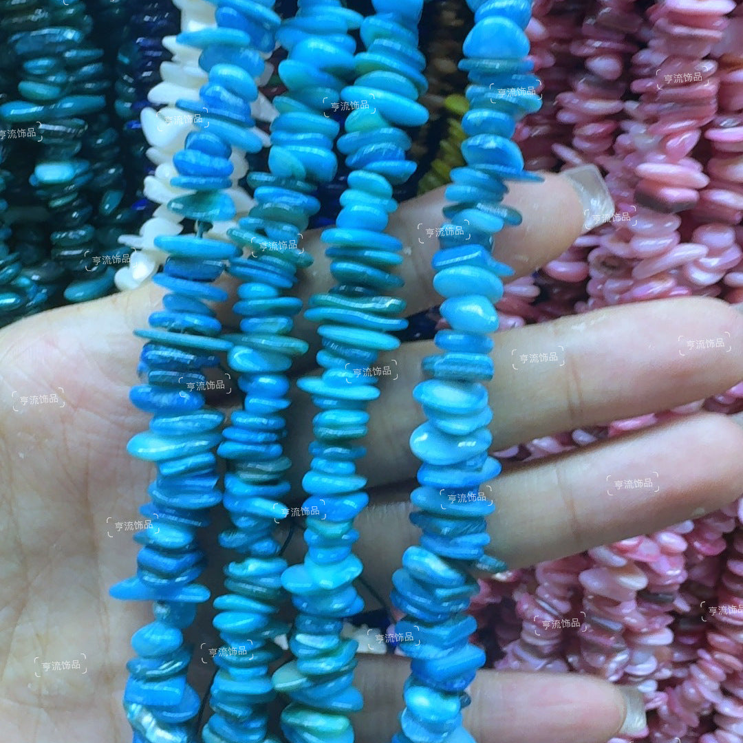 Bulk Cross-Border 5-8mm Crushed Stone Semi-Finished Natural Stone Agate DIY Accessories Irregular Crystal Drilled Loose Beads