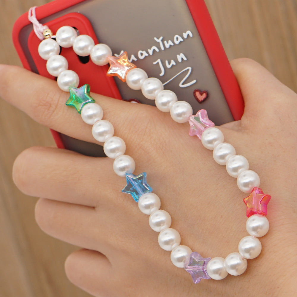 Factory direct supply handmade beaded mobile phone lanyard, Bluetooth speaker lanyard, flashlight, fan, selfie stick, U-disk sling