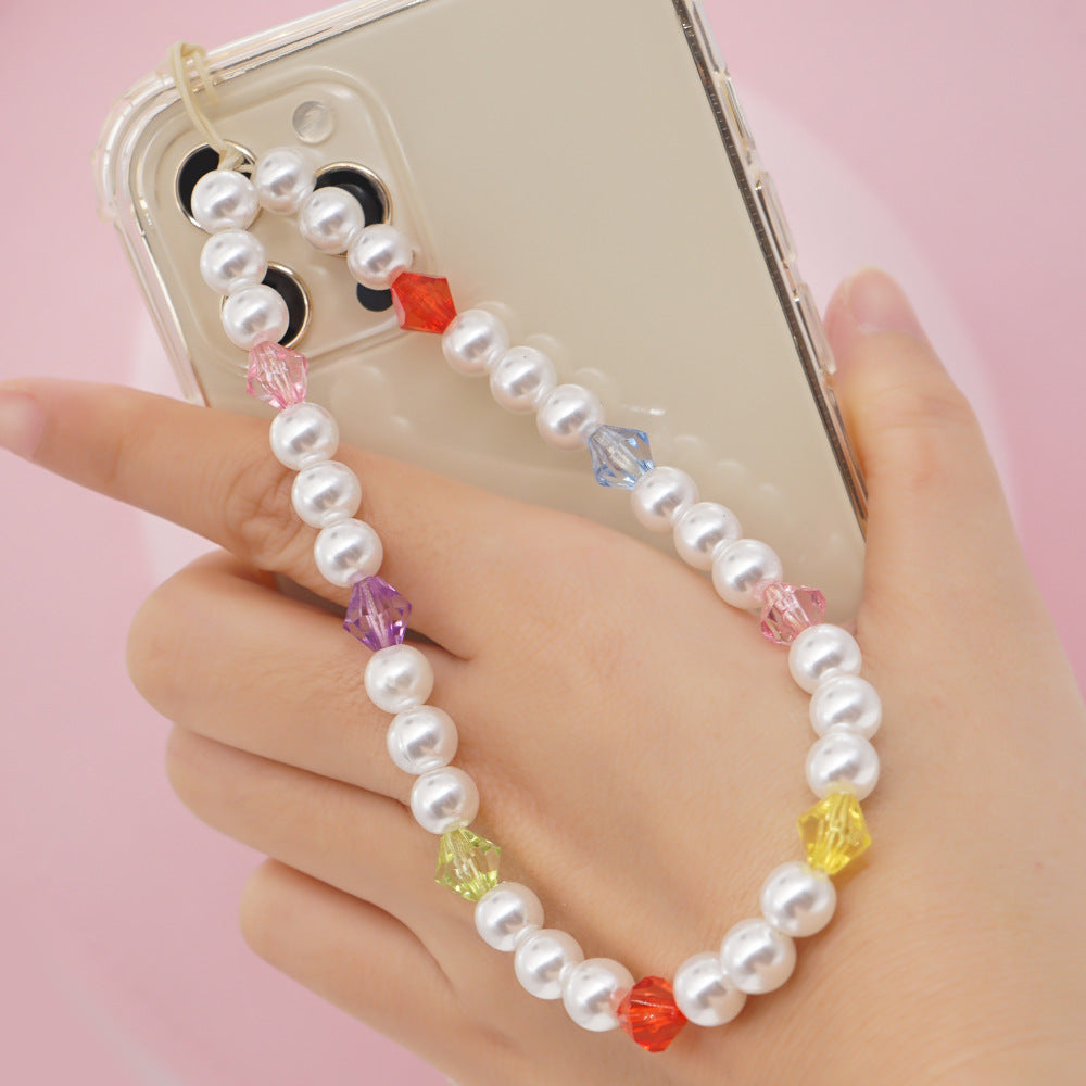 Factory direct supply handmade beaded mobile phone lanyard, Bluetooth speaker lanyard, flashlight, fan, selfie stick, U-disk sling