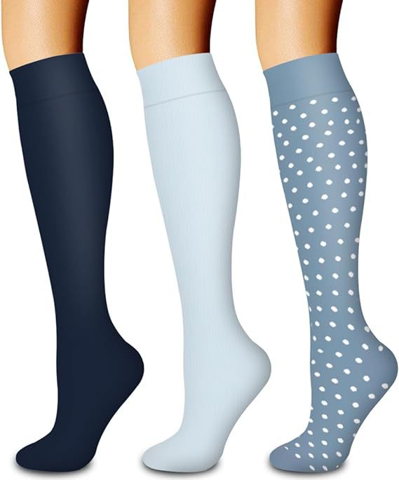 3 pairs of series cross-border sports compression socks stockings calf socks compression socks jump rope elastic socks riding socks