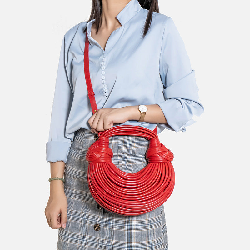 Borsa Intrecciata Noodle Bag Moda Estiva - Donna
