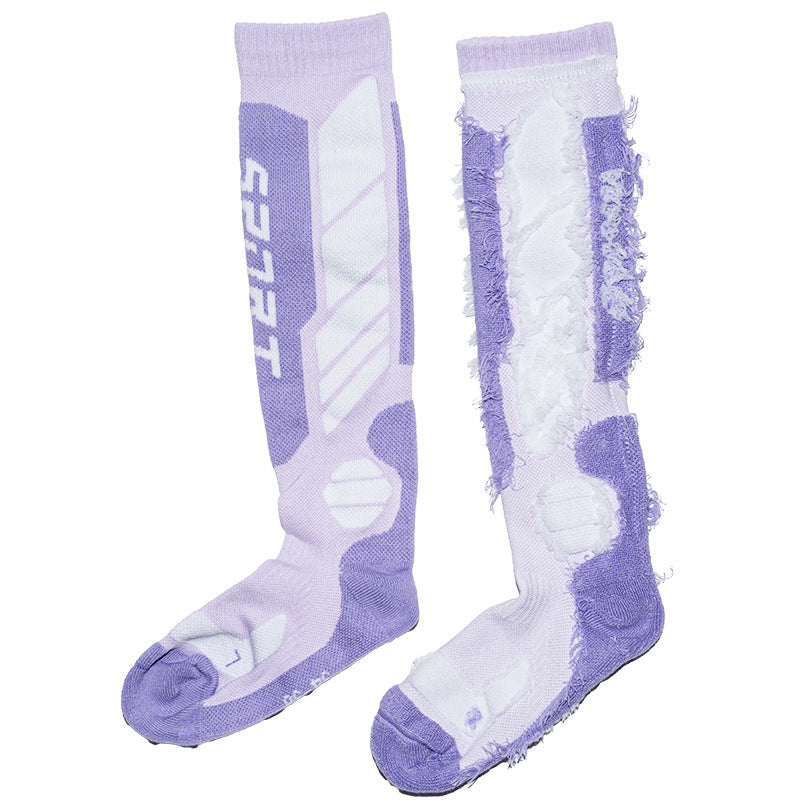 Wool Ski Socks for Men and Women, Long Tube Warm Merino Snow Socks, Kidsren's Snow Socks, Professional Ski Socks