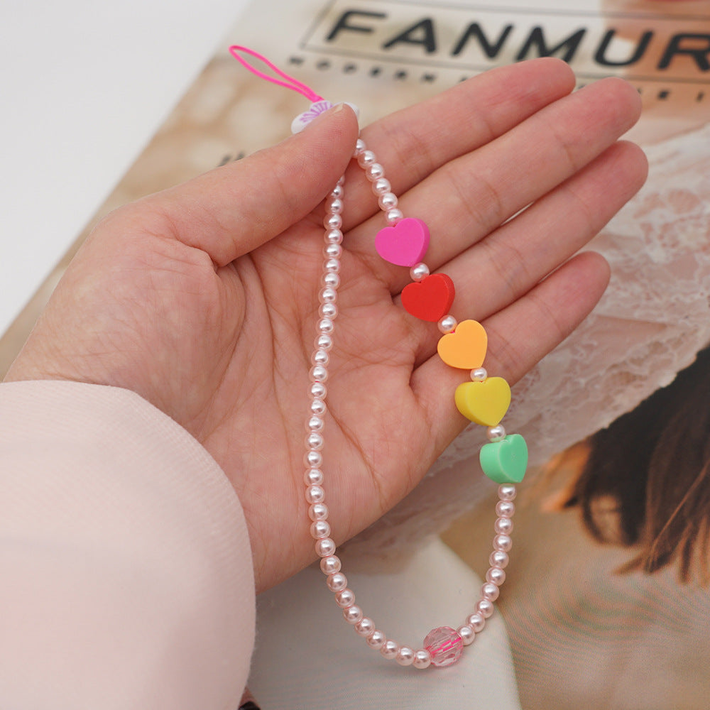 Factory direct supply handmade beaded mobile phone lanyard, Bluetooth speaker lanyard, flashlight, fan, selfie stick, U-disk sling