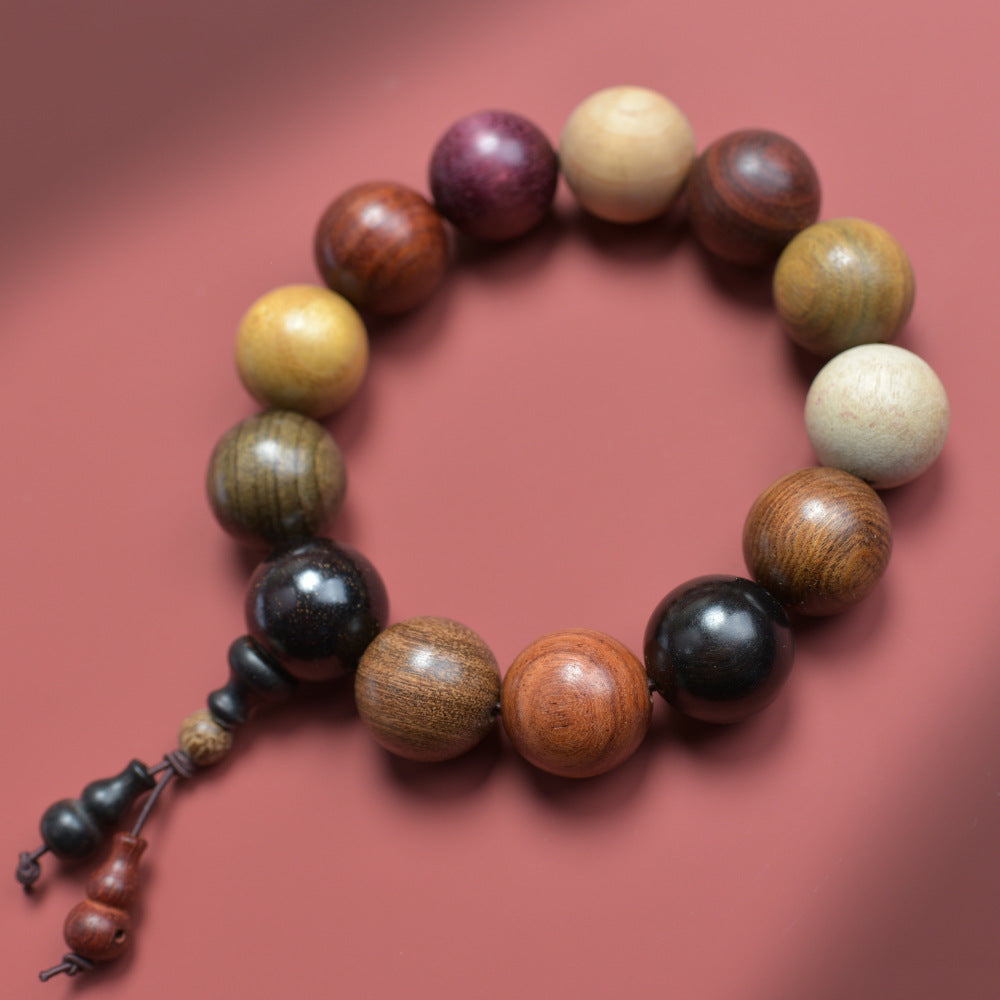 Natural multi-treasure sandalwood multi-circle bracelets 108 beads beads live supply manufacturers wholesale boutique Wen play chain