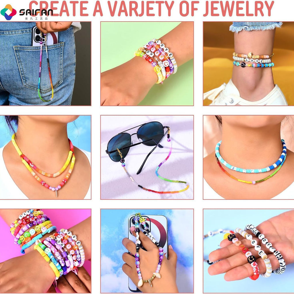 Cross-border soft pottery academic style handmade beaded diy material package box bracelet jewelry accessories bracelet beads