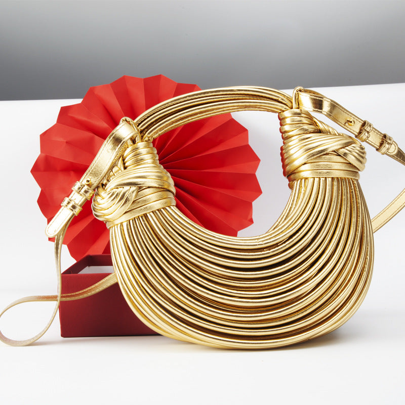 Borsa Intrecciata Noodle Bag Moda Estiva - Donna