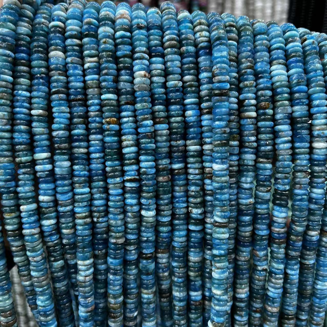 2×6 Natural Stone Colorfuled Crystal Abacus Beads Spacer Beads Beads Cross-Border Hot-Selling Jewelry DIY Bracelet Necklace