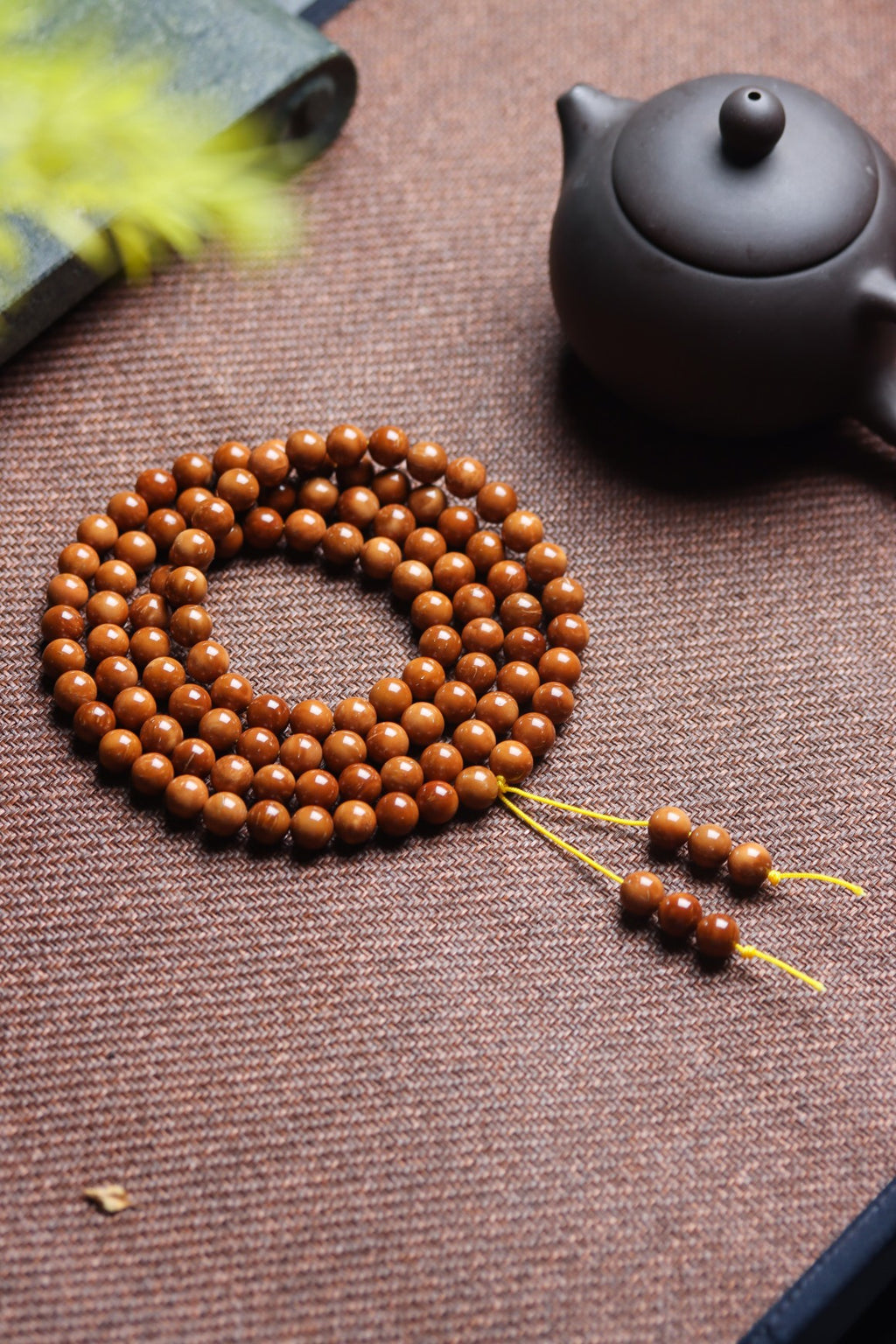 Natural Cook Bodhi Root DIY Woven Handheld Chain Plate Wen Play Chanting Bead String Men's and Women's Long Hanging Pendant