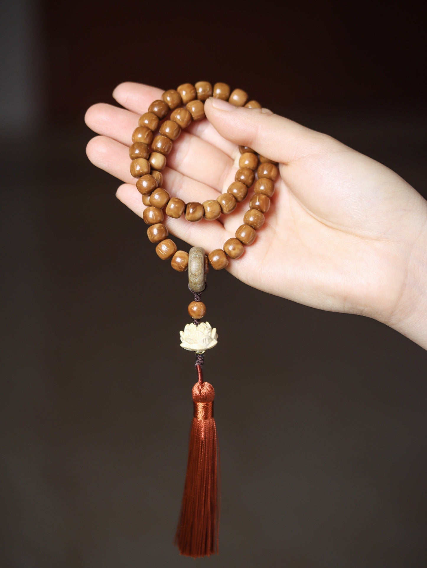 Monkey Head Natural King Kong Star Moon Cook DIY Accessories Men's and Women's Pan Wen Play Hand-held Chain Buddhist Bead String
