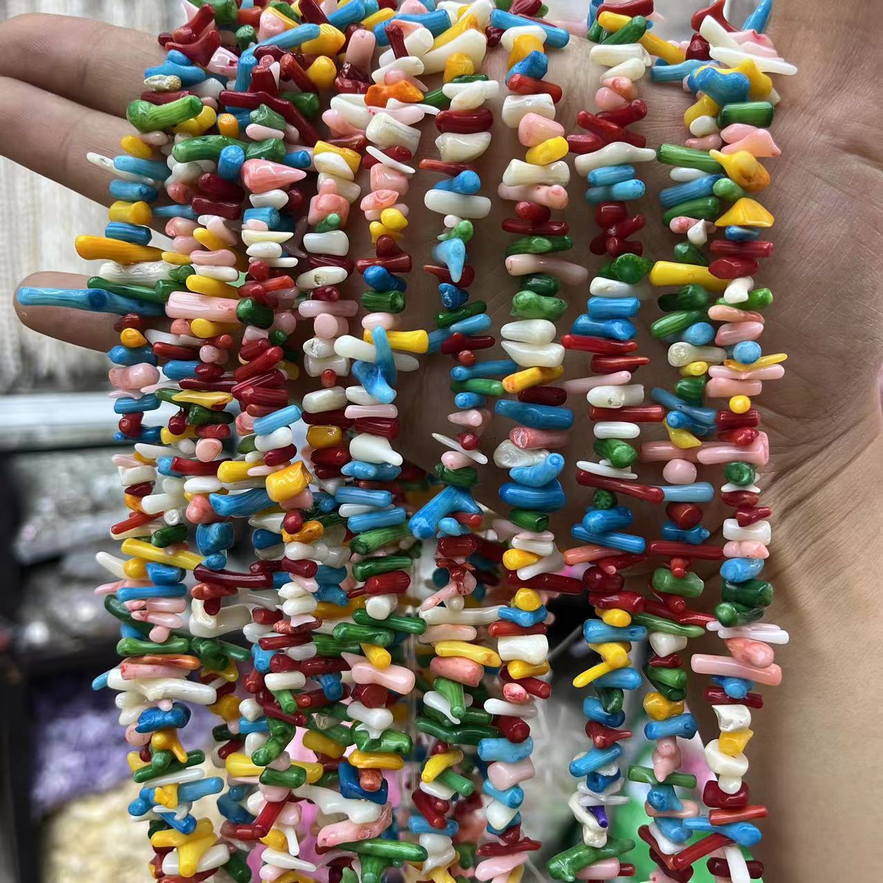 Sea Bamboo Coral, Asymmetrical Coral Fine Seedlings, Thin Branches, DIY Bracelets, Accessories, Semi-finished Accessories, Loose Beads Wholesale