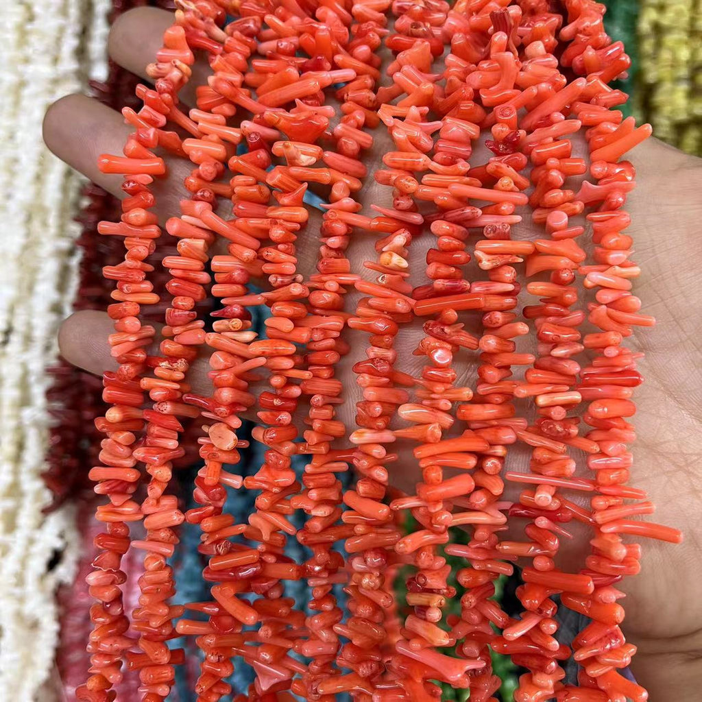 Sea Bamboo Coral, Asymmetrical Coral Fine Seedlings, Thin Branches, DIY Bracelets, Accessories, Semi-finished Accessories, Loose Beads Wholesale