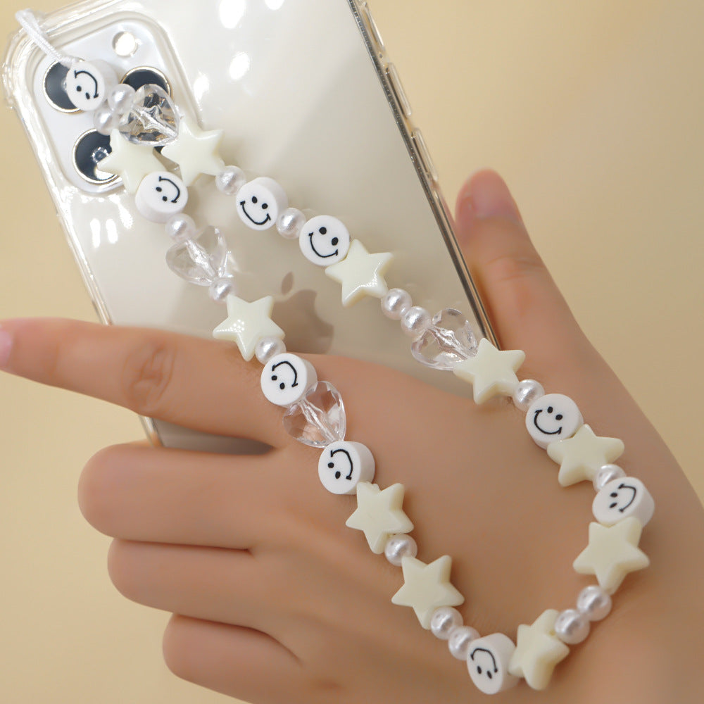 Factory direct supply handmade beaded mobile phone lanyard, Bluetooth speaker lanyard, flashlight, fan, selfie stick, U-disk sling