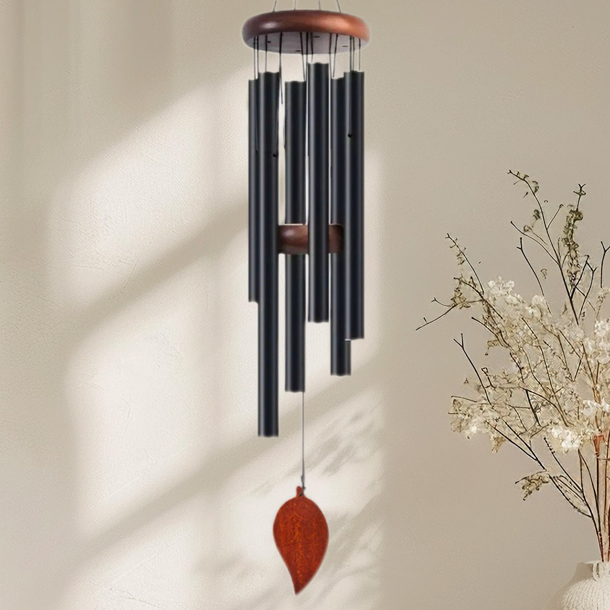 Cross-border explosions six-tube retro classic metal wind chime high sense aluminum tube metal hanging decoration home decoration wind chime