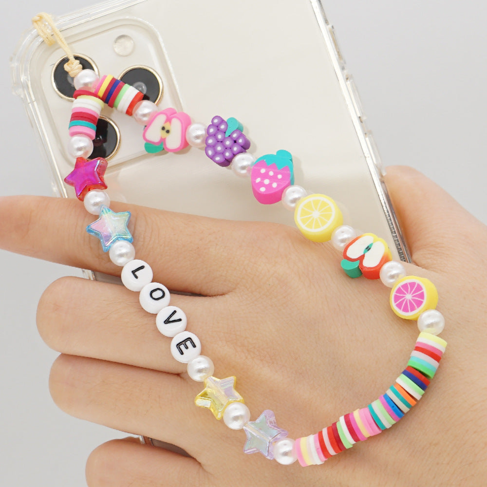 Factory direct supply handmade beaded mobile phone lanyard, Bluetooth speaker lanyard, flashlight, fan, selfie stick, U-disk sling