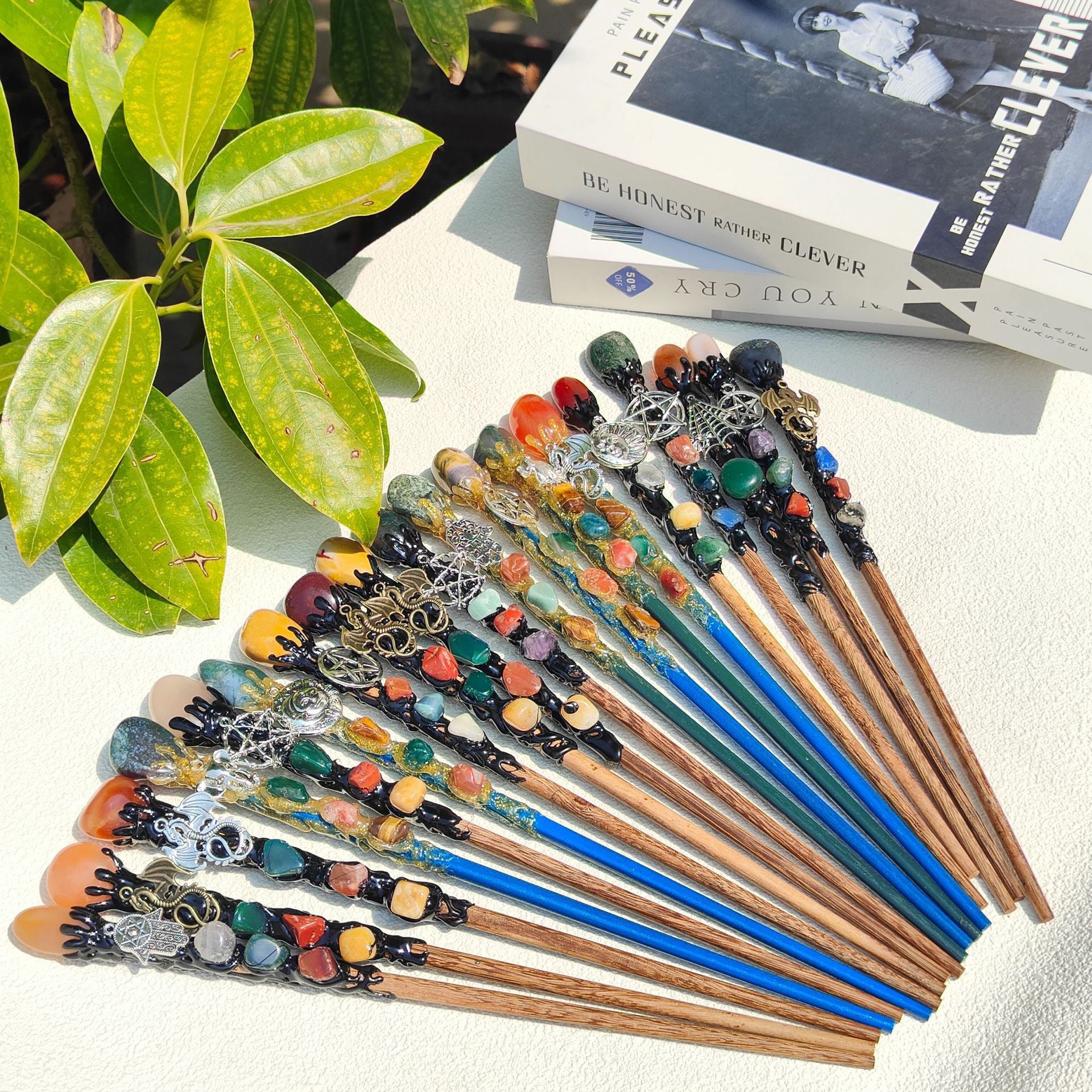 Source Factory Natural Crystal Crafts Harry Potter Magic Wand Decorations Gift Ornaments New Products