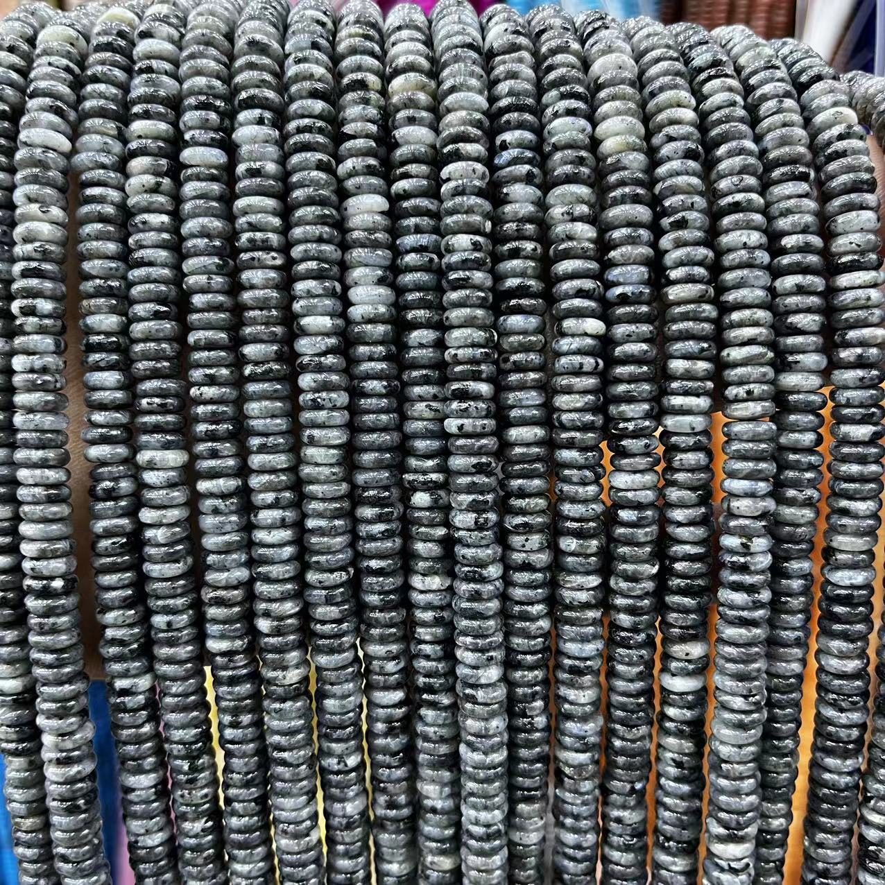 2×6 Natural Stone Colorfuled Crystal Abacus Beads Spacer Beads Beads Cross-Border Hot-Selling Jewelry DIY Bracelet Necklace