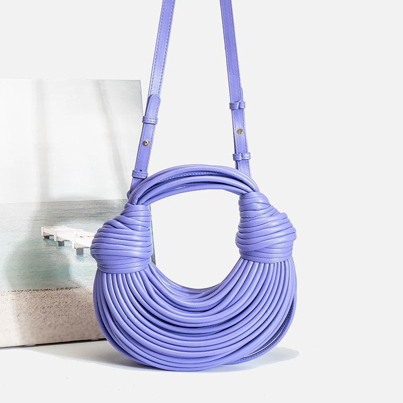 Women's Summer 2026 New Fashion Niche Creative Trendy Handbag Woven Bag Noodle Bag
