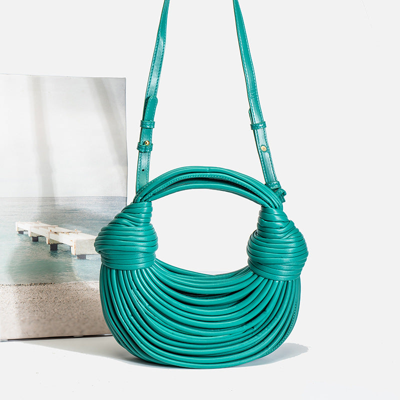 Women's Summer 2026 New Fashion Niche Creative Trendy Handbag Woven Bag Noodle Bag