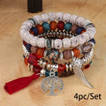 European and American Cross-Border Hot-Selling New Bohemian Bracelets Creative Tassel Multi-Layer Beaded Bracelets Fashion Jewelry