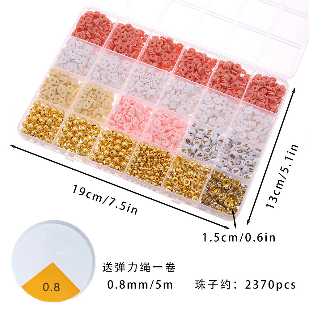 Cross-border soft pottery academic style handmade beaded diy material package box bracelet jewelry accessories bracelet beads