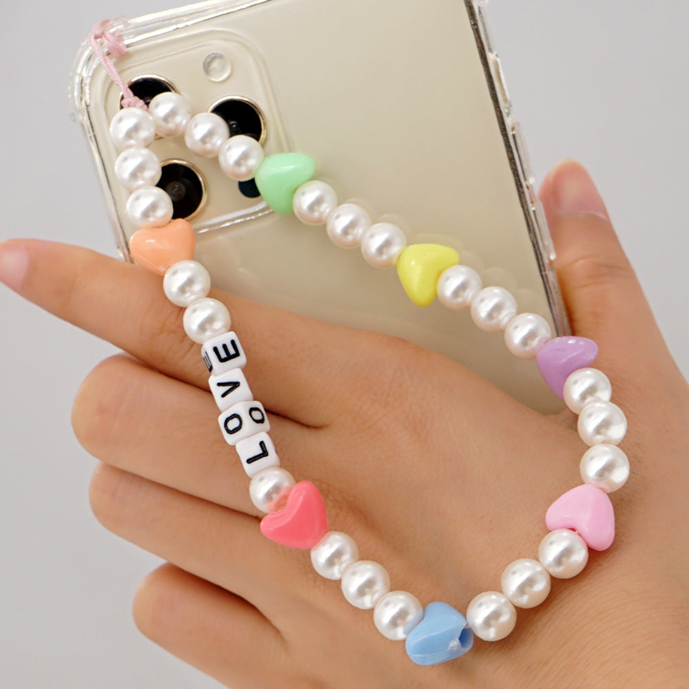 Factory direct supply handmade beaded mobile phone lanyard, Bluetooth speaker lanyard, flashlight, fan, selfie stick, U-disk sling