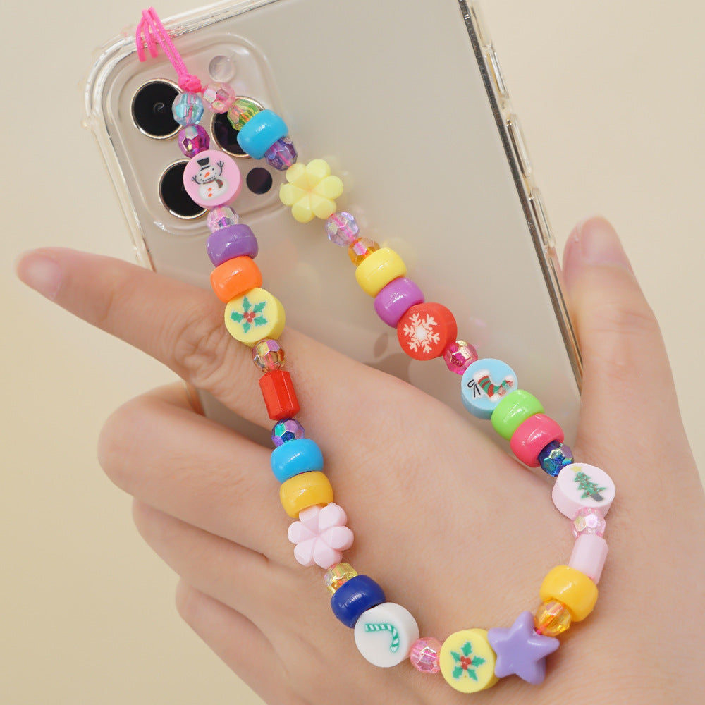 Factory direct supply handmade beaded mobile phone lanyard, Bluetooth speaker lanyard, flashlight, fan, selfie stick, U-disk sling