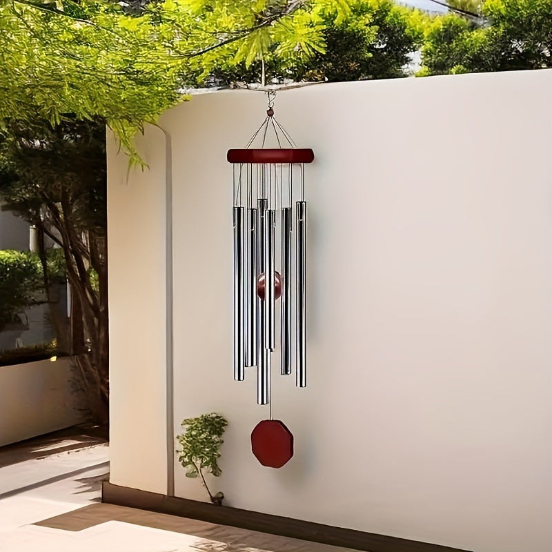 Cross-border explosions six-tube retro classic metal wind chime high sense aluminum tube metal hanging decoration home decoration wind chime