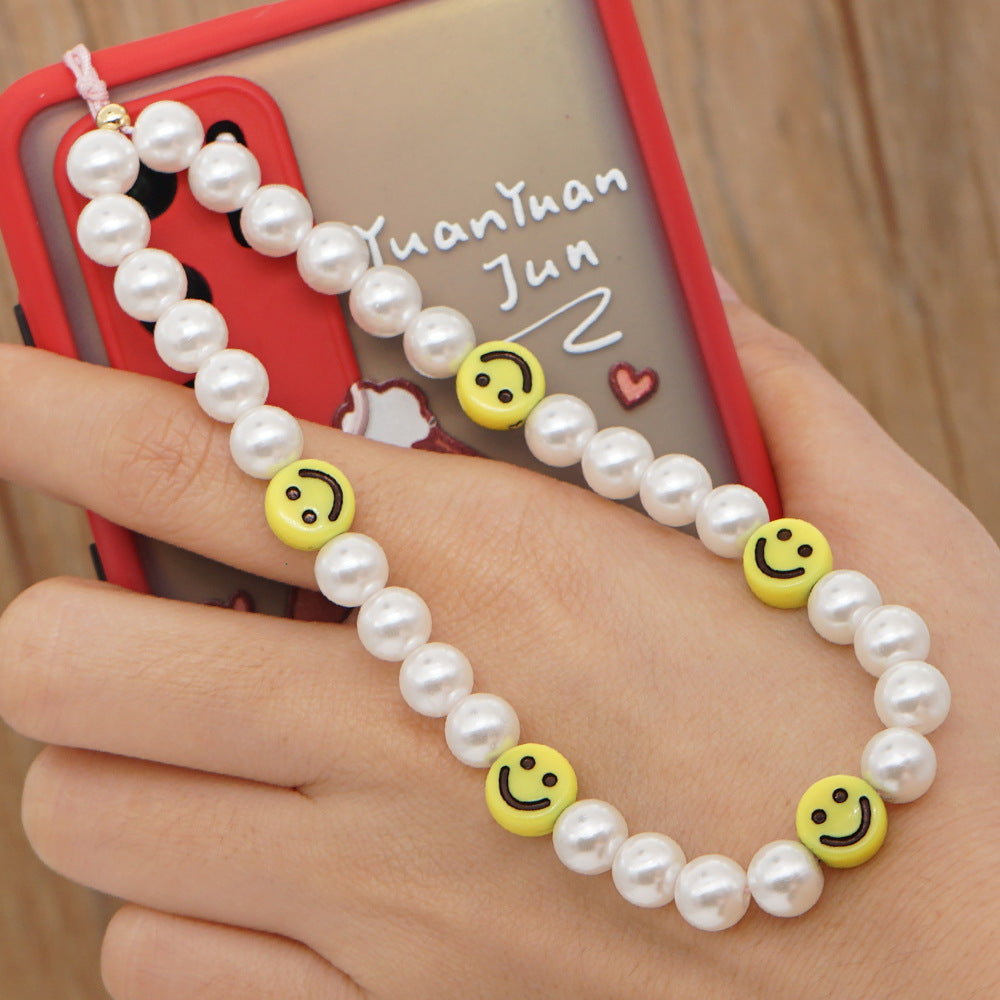 Factory direct supply handmade beaded mobile phone lanyard, Bluetooth speaker lanyard, flashlight, fan, selfie stick, U-disk sling