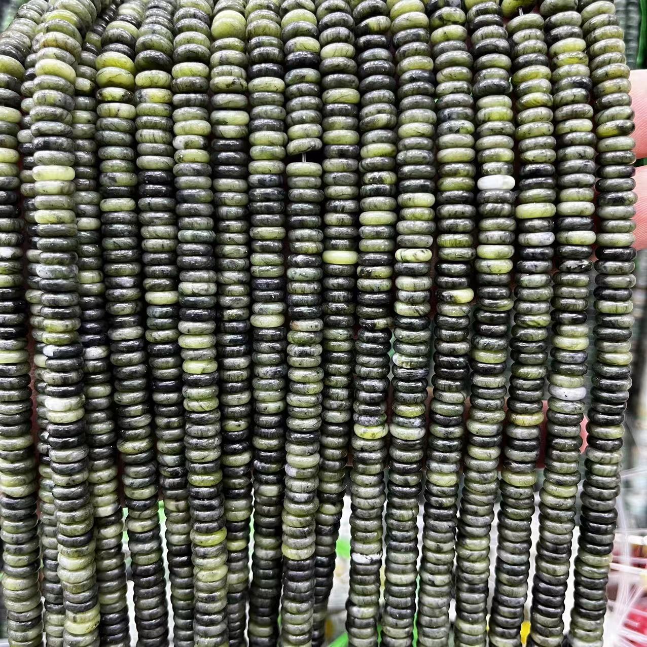 2×6 Natural Stone Colorfuled Crystal Abacus Beads Spacer Beads Beads Cross-Border Hot-Selling Jewelry DIY Bracelet Necklace