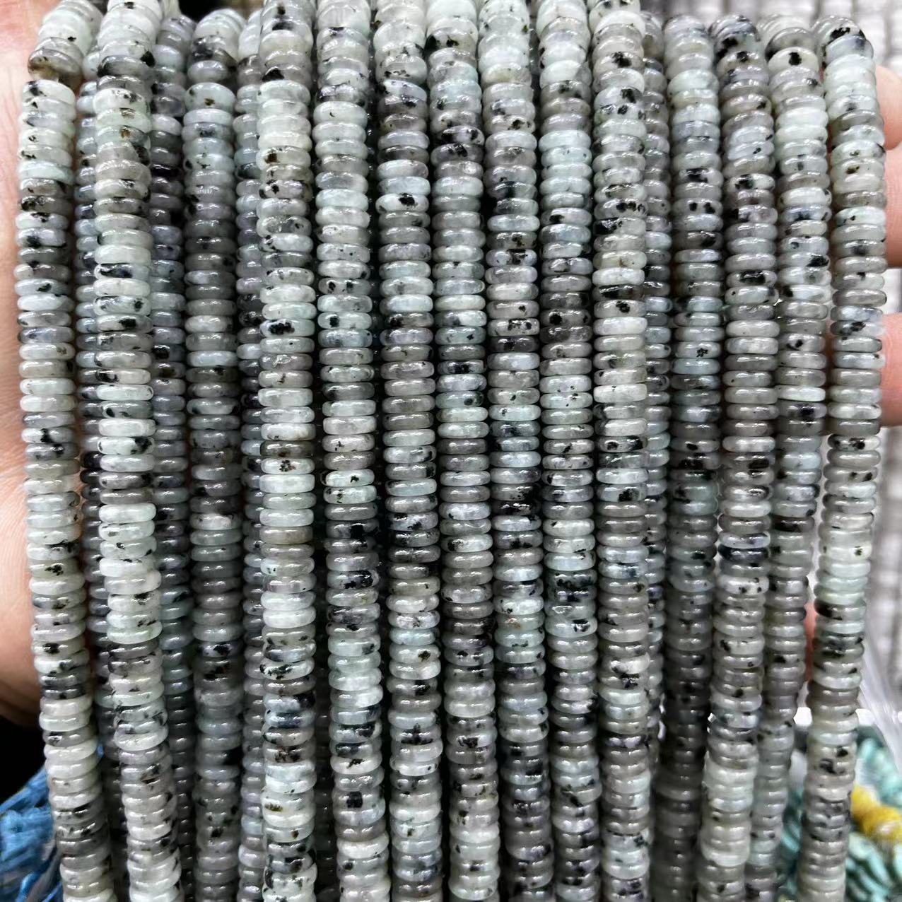 2×6 Natural Stone Colorfuled Crystal Abacus Beads Spacer Beads Beads Cross-Border Hot-Selling Jewelry DIY Bracelet Necklace