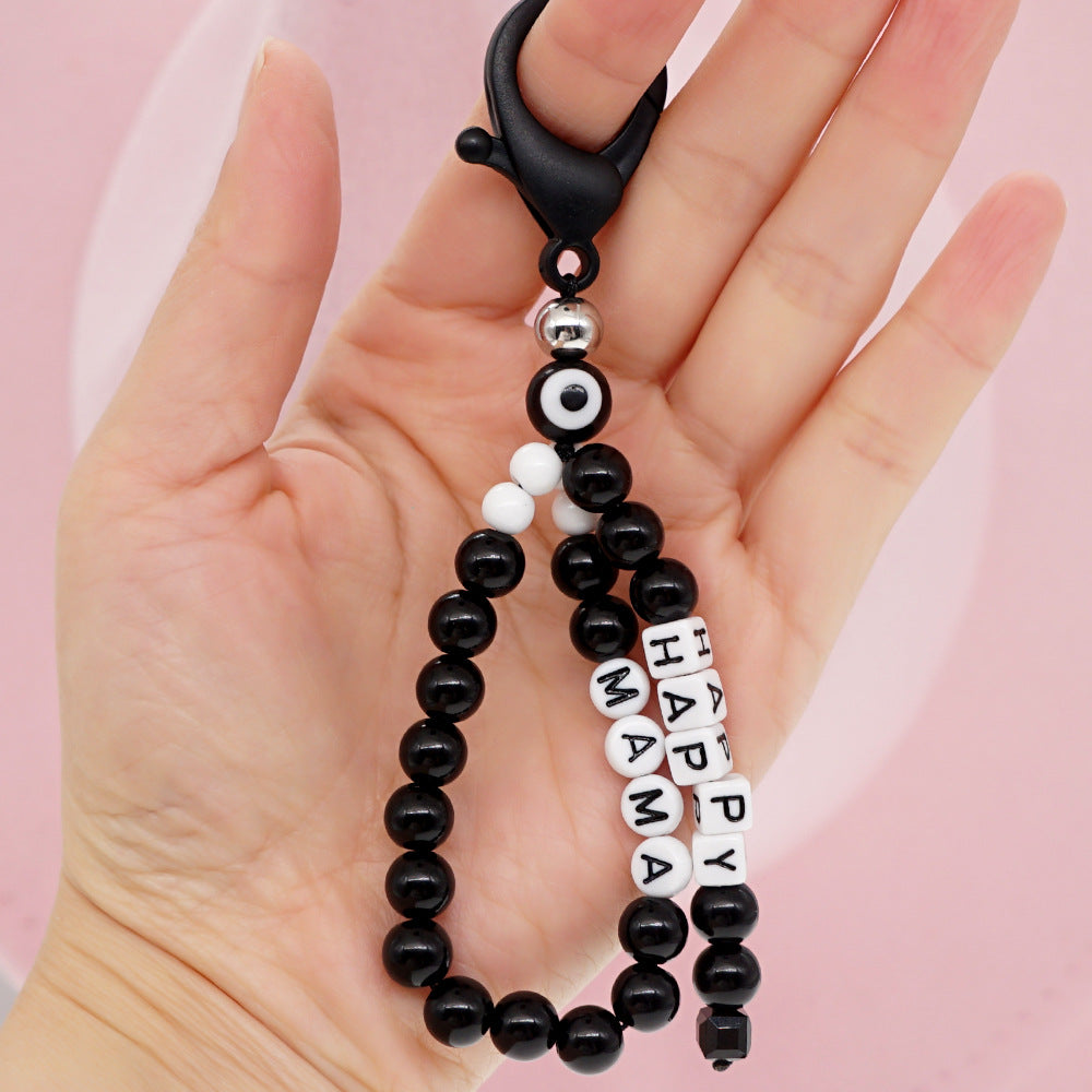 Factory direct supply handmade beaded mobile phone lanyard, Bluetooth speaker lanyard, flashlight, fan, selfie stick, U-disk sling