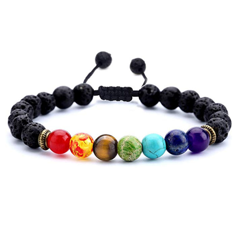 Cross-border hot sale natural stone 8mm beaded bracelet fashion Joker white pine amethyst bracelet manufacturers in stock wholesale