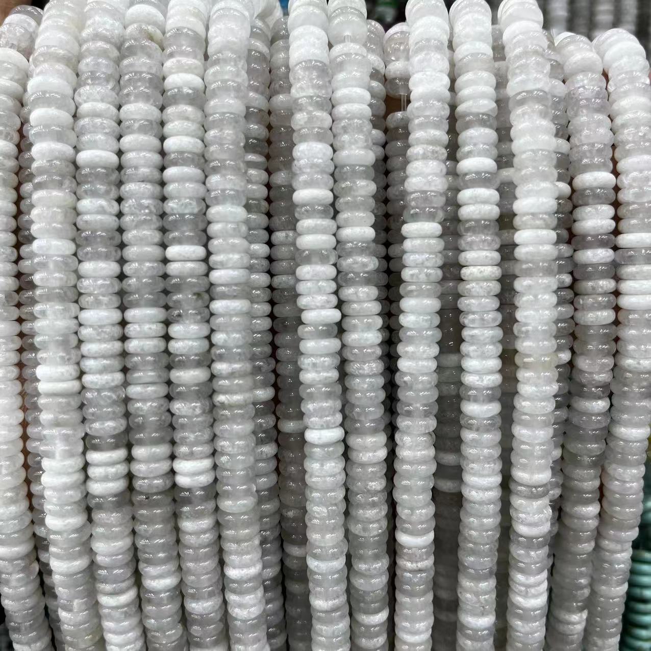 2×6 Natural Stone Colorfuled Crystal Abacus Beads Spacer Beads Beads Cross-Border Hot-Selling Jewelry DIY Bracelet Necklace